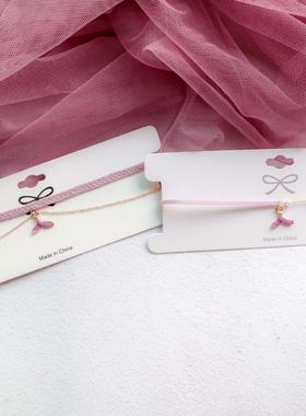 choker紫色人鱼姬尾巴项圈锁骨链