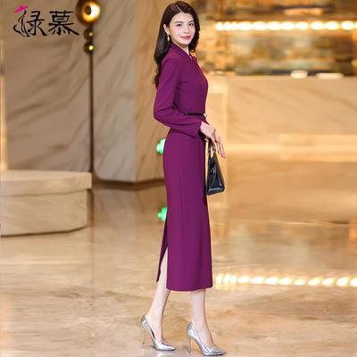 2025春秋季气质收腰显瘦一步裙