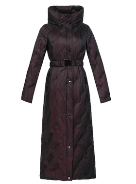 绿慕高端奢华羽绒服超长款立领