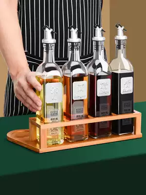 Oil pot oil tank household glass oil bottle anti-leakage oil vinegar jar hot pot restaurant special seasoning oil bottle soy sauce vinegar seasoning bottle