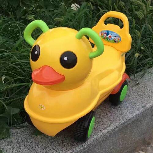 小孩助步带音乐大号黄鸭扭扭车