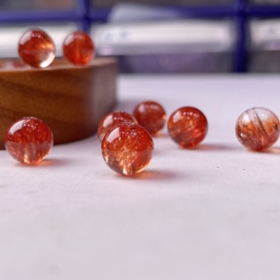 黄金红烟花超七水晶散珠DIY手链手串项链配珠材料圆珠子