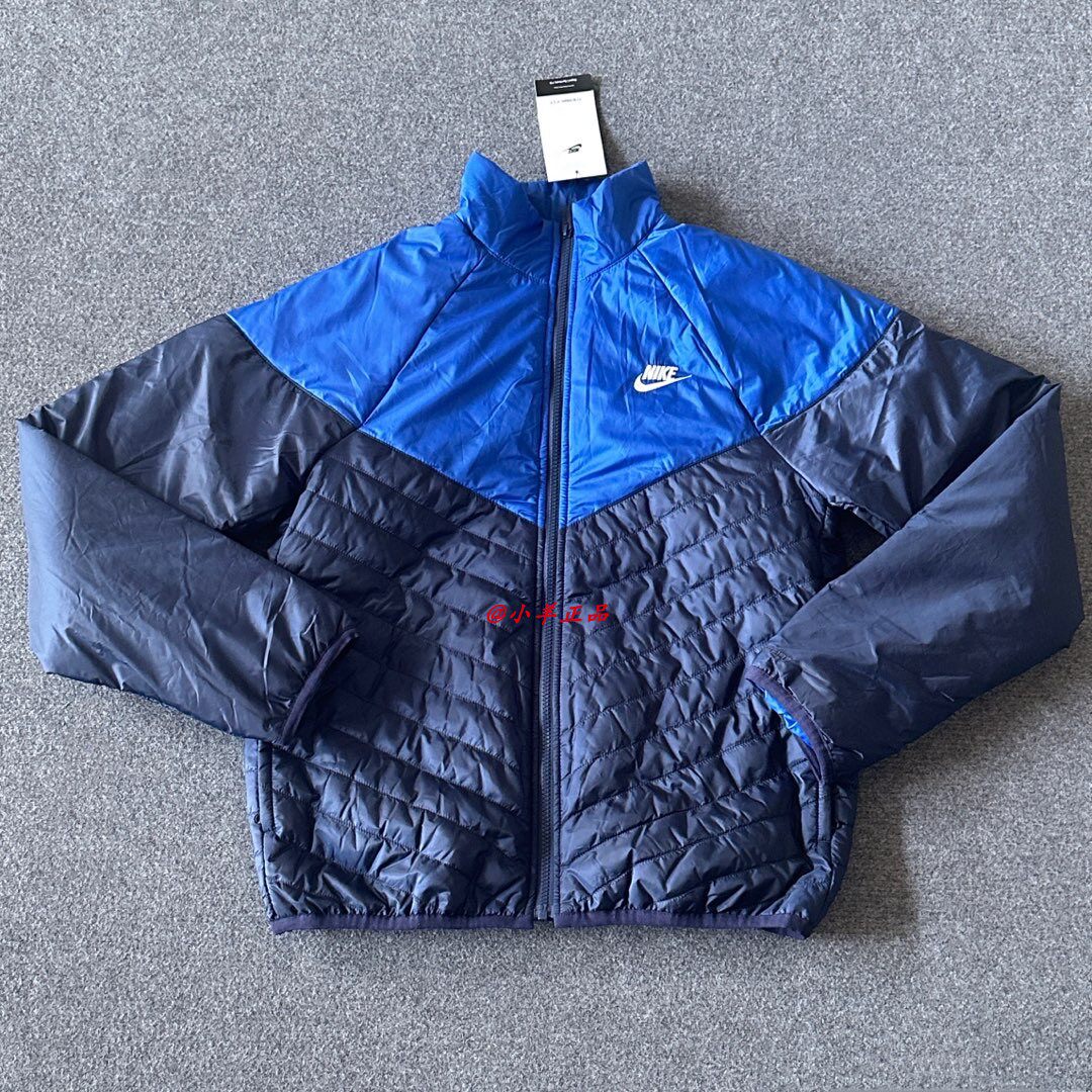 NIKE耐克 THERMA-FIT男子立领休闲保暖宽松短款棉服 FB8196-410,运动服/休闲服装,运动棉衣,淘宝优惠券,粉丝福利购,淘宝优惠卷