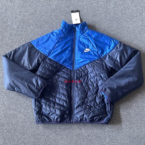 NIKE耐克 THERMA-FIT男子立领休闲保暖宽松短款棉服 FB8196-410