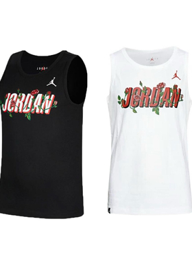NIKE耐克2023夏款Jordan男子印花休闲无袖背心DR1417-100-010
