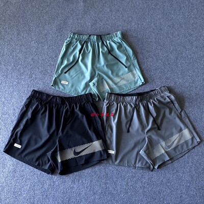 NIKE耐克短裤男夏季透气五分裤冰丝跑步速干裤运动裤FN3049-010