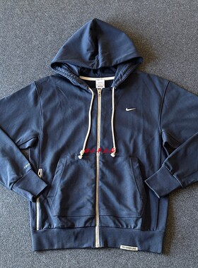 NIKE耐克针织夹克男女连帽开衫卫衣秋季运动拉链外套DQ5817-437