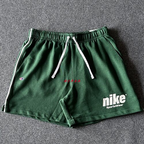 NIKE耐克 男子夏季运动休闲跑步透气宽松毛圈五分短裤 HQ1642-341