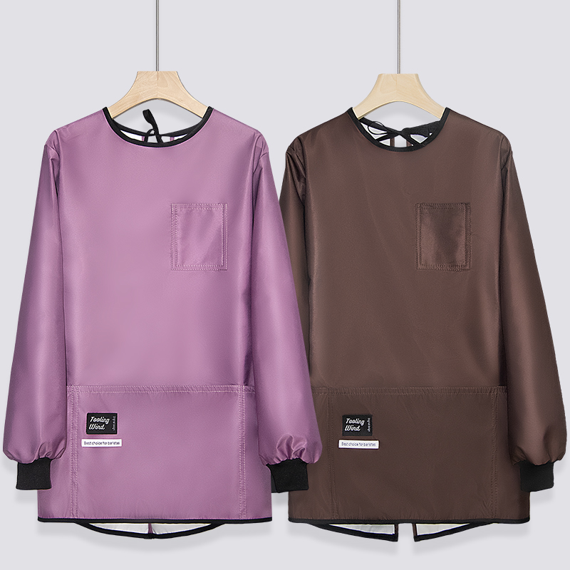 韩版防水防油围裙女家用围腰新款餐饮专用罩衣家务上班工作服男士