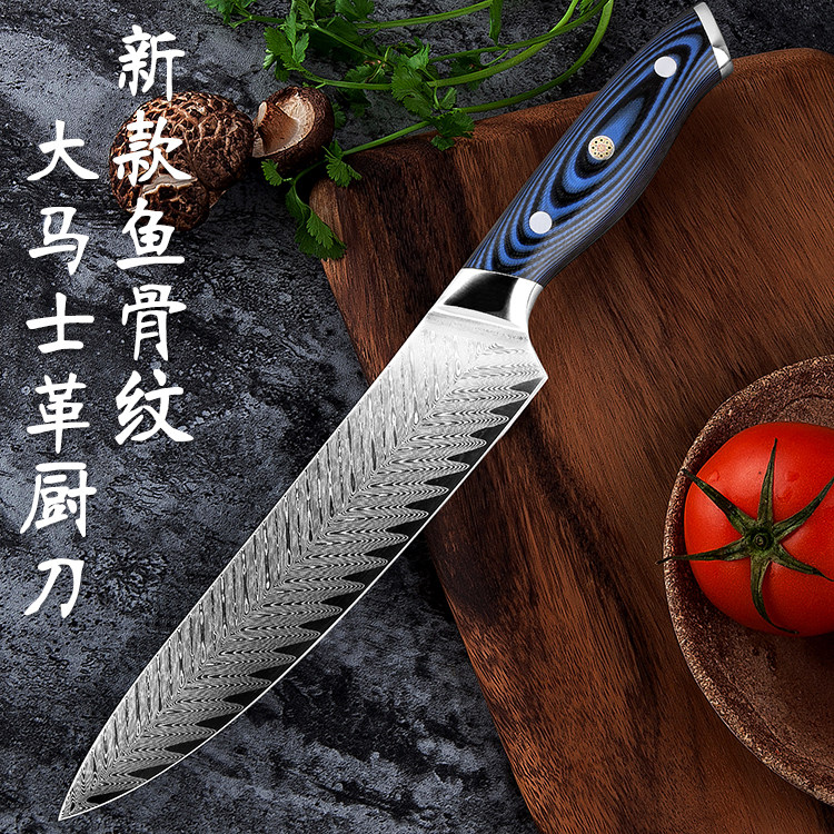 新款大马士革钢刀厨刀菜刀家用厨房刀具切肉刀水果刀厨师刀切片刀在类目 厨房/烹饪用具, 烹饪用具, 刀具, 菜刀中 - 来自Buy2taobao.com提供专业的淘宝代购服务