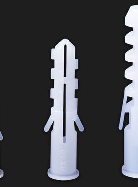 塑料膨胀管 塑料膨胀螺丝 膨胀胶塞 胀塞 M6 M8 M10 M12 白色绿色