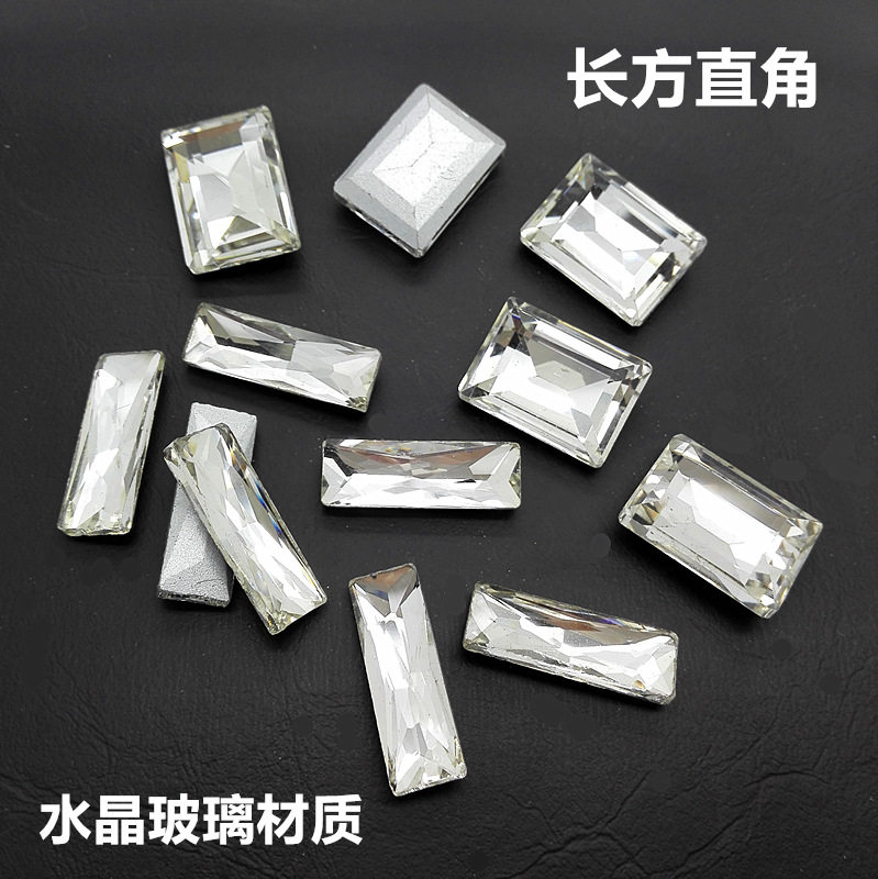 长方diy水晶人造水晶饰品图片