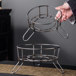 围炉煮茶炭炉铁架子配件火炉台炉子铁艺凉炉架烤炉架防烫隔热底座