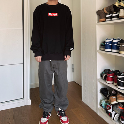 BTTJOB潮牌纯棉套头卫衣