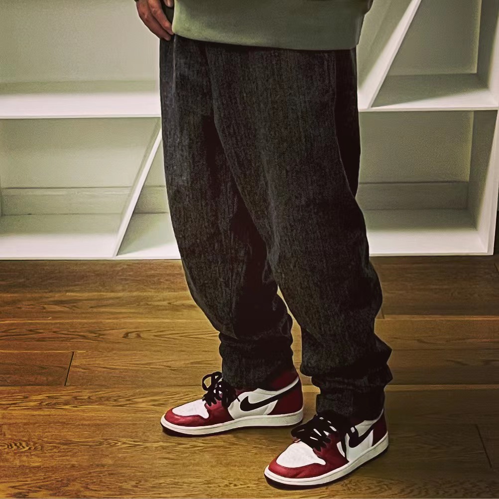 BTTJOB陈冠希羊毛呢子工装休闲裤