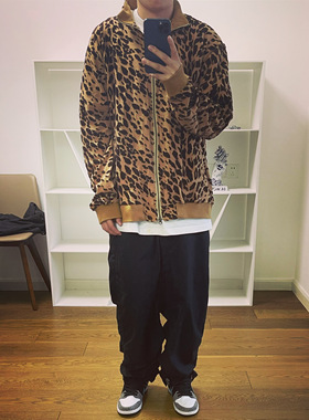 BTTJOB x LEOPARD FLOCKY TRACK JACKET 陈冠希豹纹运动夹克#