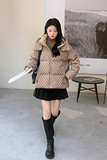 现货秋冬韩版休闲减龄印花羽绒服178/907/P255/K358，女装羽绒服，浙宝180A
