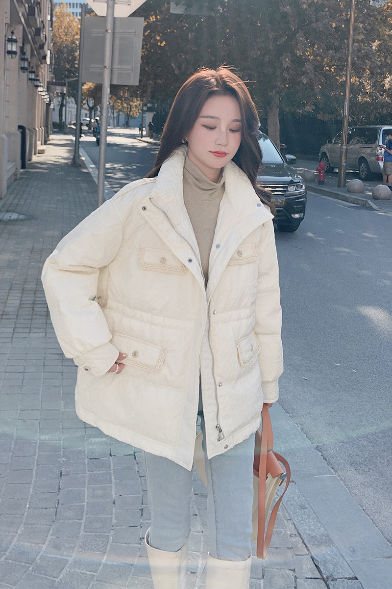 新款现货！25冬季小香风羽绒服小个子浙宝180A/货号892/p215控318,女装羽绒服,浙宝180A