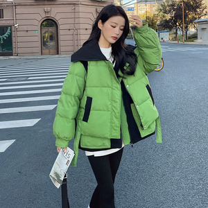 韩系黑色短款羽绒服女冬2022年新款时尚高端洋气版型好看加厚外套图片