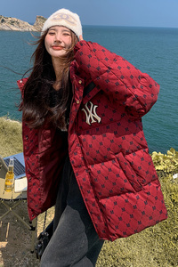 新款现货！韩版学院风印花羽绒服浙宝180A/货号1828/p255控358图片