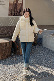 现货秋冬韩版宽松奶油色羽绒服178/908/P245/K338，女装羽绒服，浙宝180A