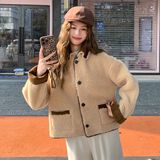 新款现货！羊羔毛短款毛绒外套浙宝180A/货号M010/P195/K285，女装短外套，浙宝180A