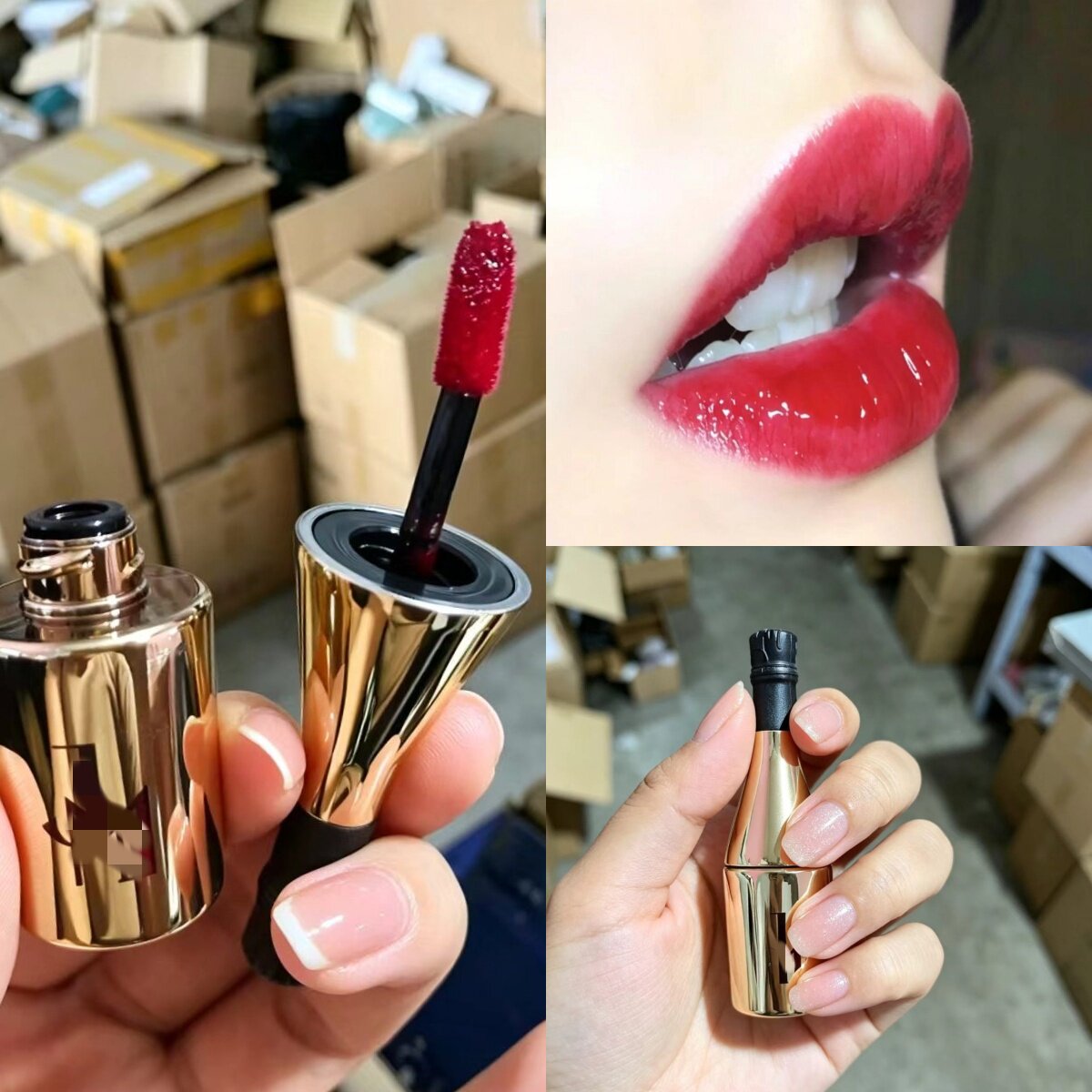 甜到爆汁的樱桃红！妥妥女团C位唇色！韩国j@m水光香槟唇釉 滋润