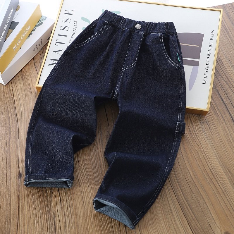 长裤纯棉牛仔裤原色百搭洋气休闲