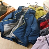 儿童大豆棉轻棉服2025冬季 男童夹棉加厚冲锋衣外套中大童保暖棉衣