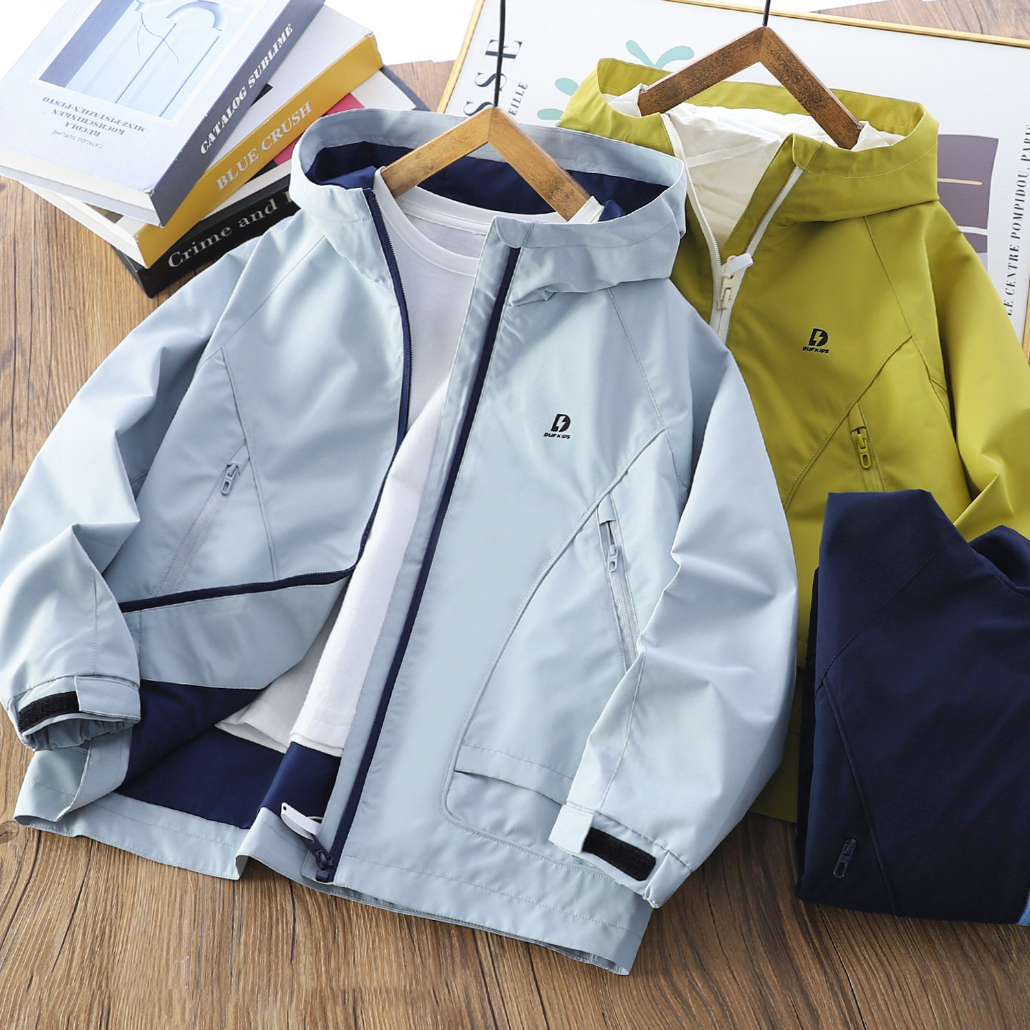 男童百搭连帽冲锋衣2026春季儿童宽松拉链衫中大童防风防水潮外套,童装/婴儿装/亲子装,普通外套,淘宝优惠券,粉丝福利购,淘宝优惠卷