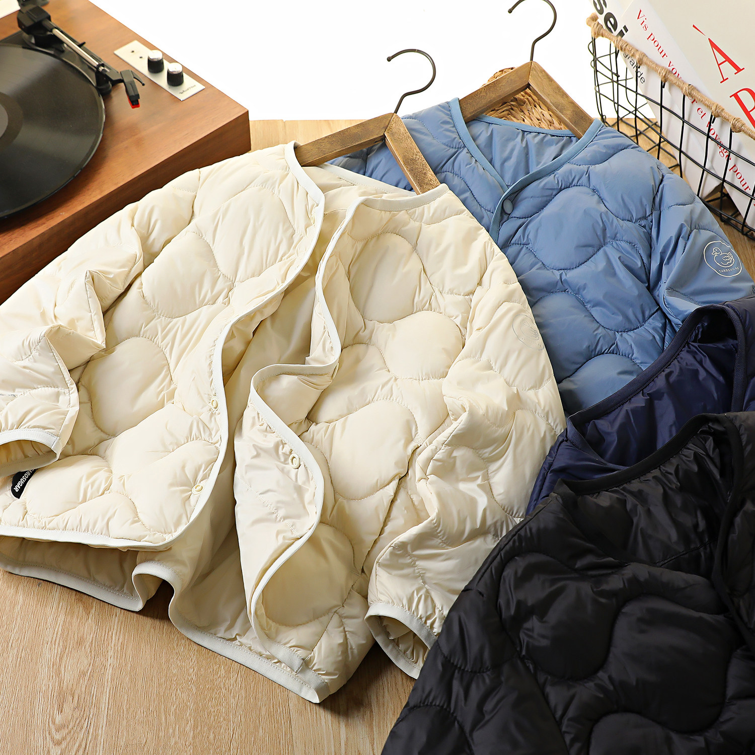 男童羽绒服内胆校服神器儿童加厚外穿外套中大童V领保暖羽绒上衣