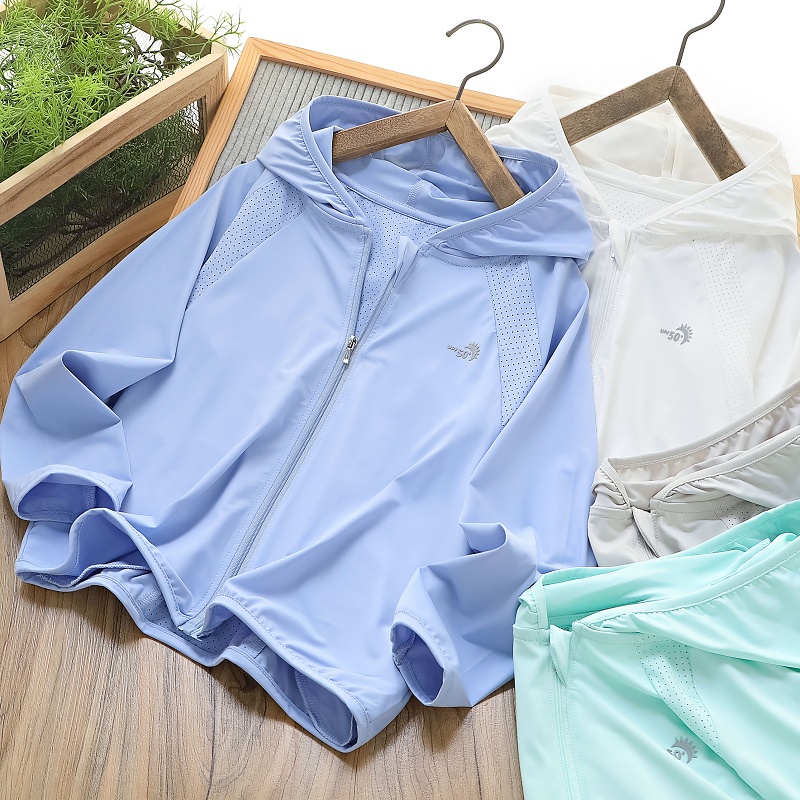 男童轻薄透气防晒衣2025夏季冰感连帽外套儿童上衣防紫外线皮肤衣