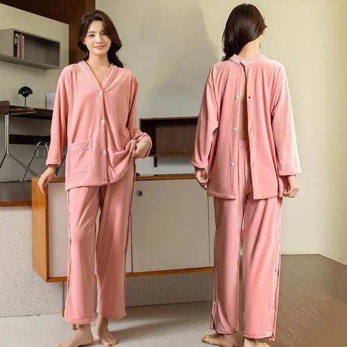 加绒加厚冬季艾灸理疗专用衣服