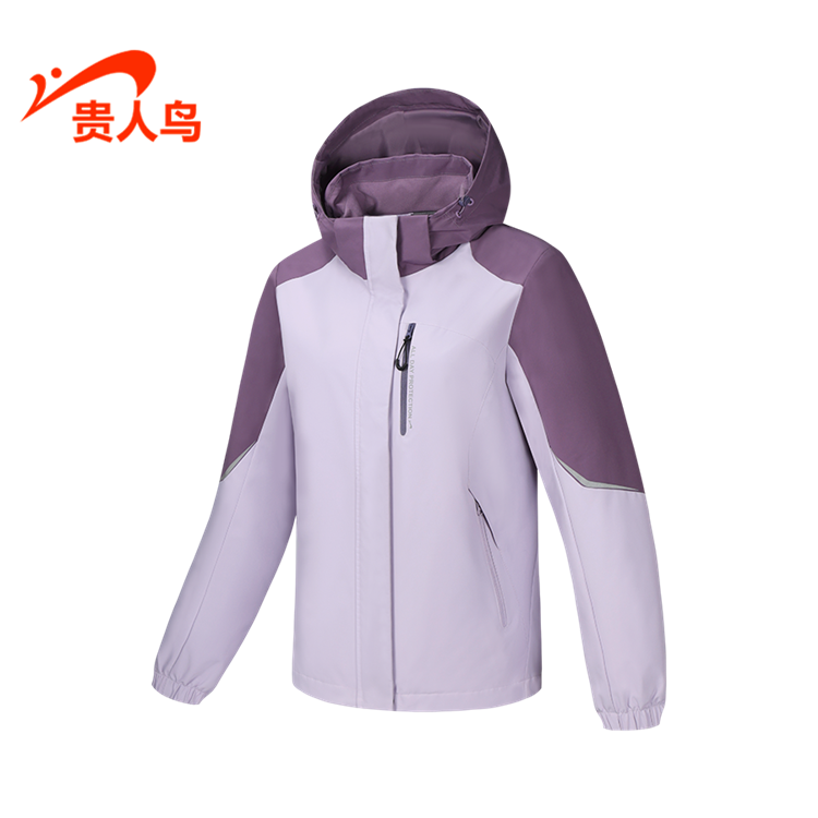 贵人鸟女装风衣正品2025春新款常规运动休闲加绒外套F2251004