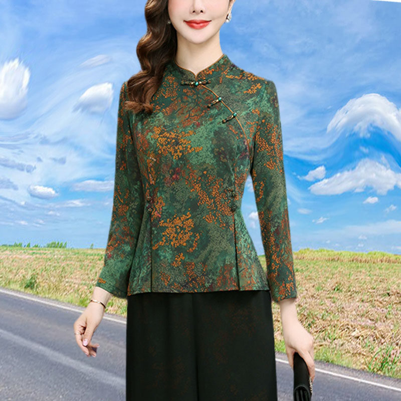服装裁剪纸样女装复古立领旗袍中式汉服衬衣打板样板来料加工定制
