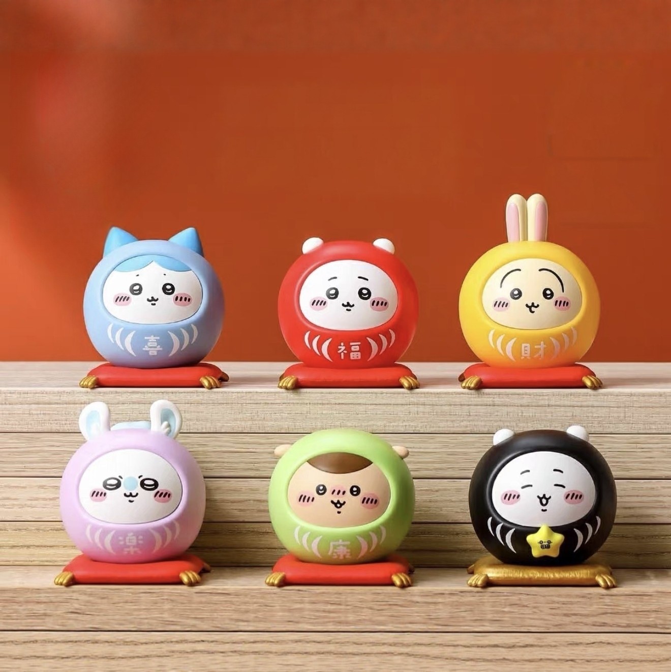 chiikawa吉伊可爱祈福达摩公仔高颜值新年招财福桌面装饰摆件礼物,模玩/动漫/周边/娃圈三坑/桌游,动漫挂件/文具,淘宝优惠券,粉丝福利购,淘宝优惠卷