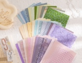 50张网纱特种纸 包邮 艺术垃圾手帐混合素材包手账摆拍印章拼贴