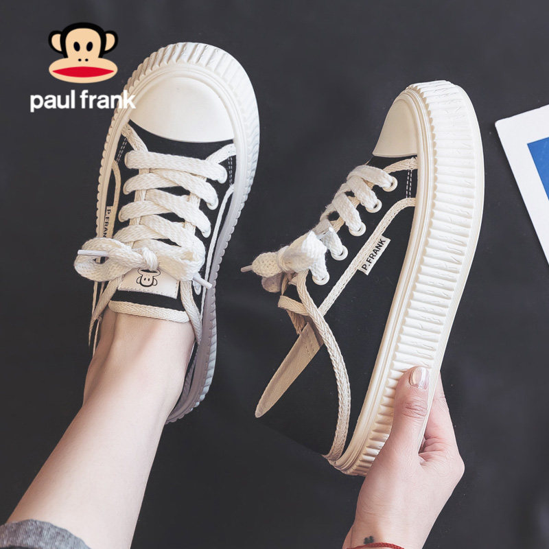 大嘴猴春季两穿帆布鞋女2026新款一脚蹬秋款爆款半拖松糕布鞋球鞋,女鞋,帆布鞋,淘宝优惠券,粉丝福利购,淘宝优惠卷