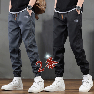 子男宽松百搭潮流休闲裤 裤 2025新款 显高显瘦束脚工装 工作裤 春秋裤