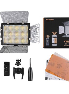 永诺YN300III三代LED摄影摄像手持外拍灯直播婚庆无线遥控补光灯