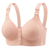 前扣中老年人文胸舒适妈妈聚拢防下垂内衣中年妇女无钢圈胸罩薄款