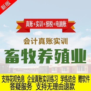 畜牧养殖行业真账实操教程老会计教会计实务做账纳税申报课程实训