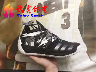 Adidas Harden Vol.2 哈登2代篮球鞋 奥利奥 黑白 黑荆棘  AH2217