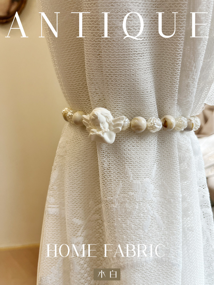 木白小天使绑带复古法式奶油风