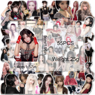 55pcs宝怪babymonster贴纸不干胶防水装饰贴纸郑雅环ASA李茶仁