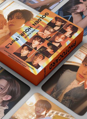 现货55张ATEEZ小卡GOLDEN HOUR : Part.3卡片周边自印lomo明星卡