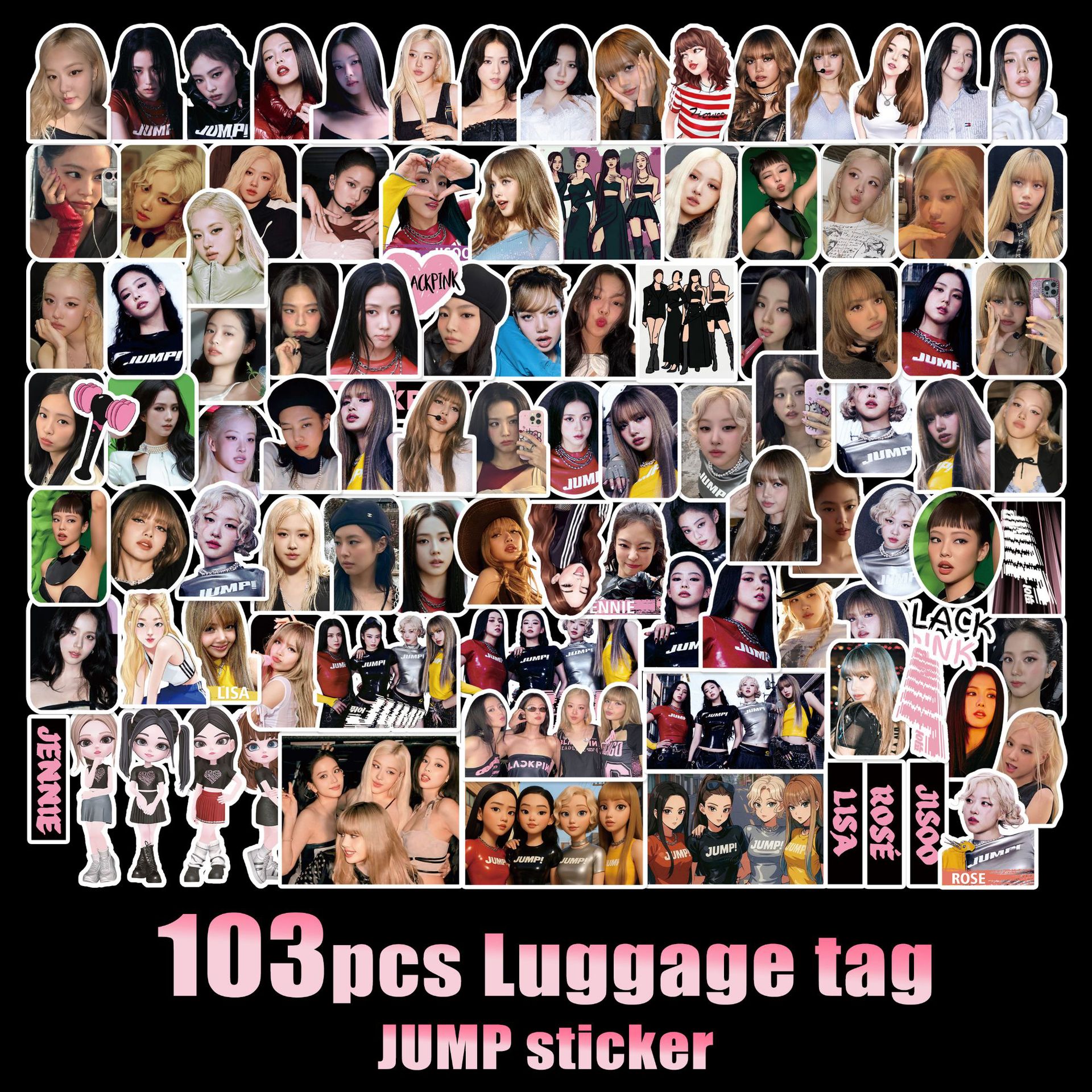 粉墨贴纸手账贴画笔记本爱豆应援