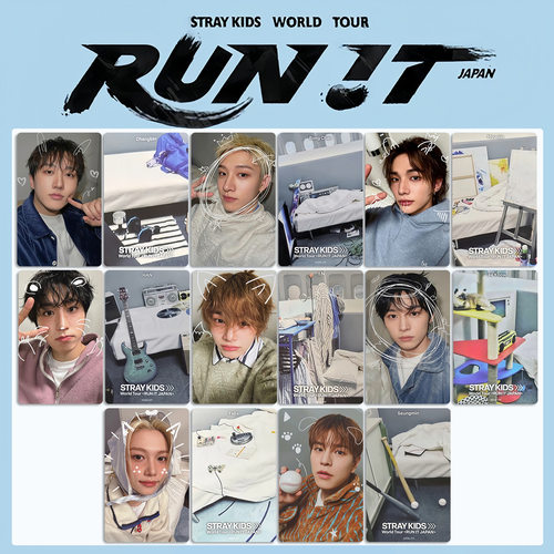 Stray Kids World Tour RUN IT巡演日本限定小卡自制满额卡照片礼