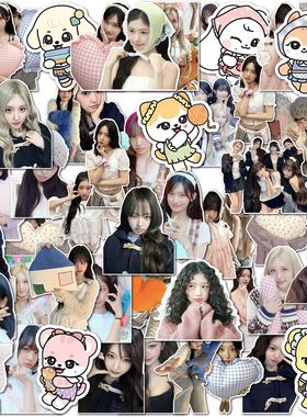 55pcs芙ive2026不干胶装饰贴 Greetings台历贴纸张元英安宥真kpop