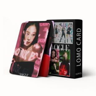 现货55张BP粉墨Vogue小卡JENNIE LISA Vogue 杂志Lomo卡收藏 卡金